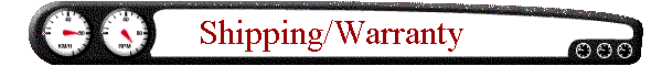 Shipping/Warranty